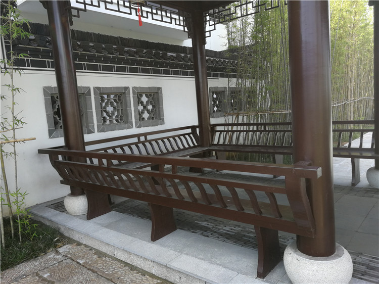 仿古木雕欄桿