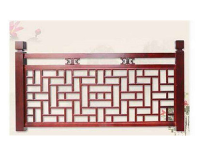 仿古木雕欄桿