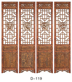 仿古木雕屏風(fēng)