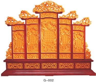 仿古木雕屏風(fēng)