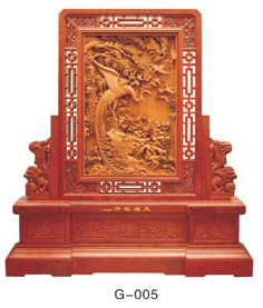仿古木雕屏風(fēng)