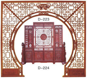 仿古落地罩
